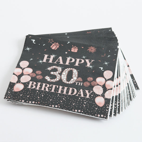 Happy 30th Birthday Paper Napkins