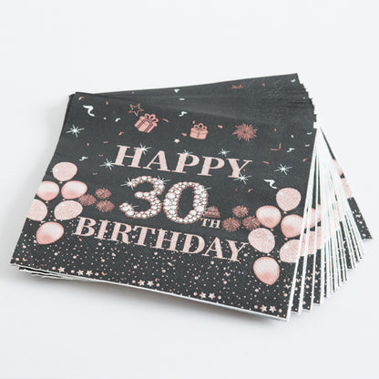 Happy 30th Birthday Paper Napkins
