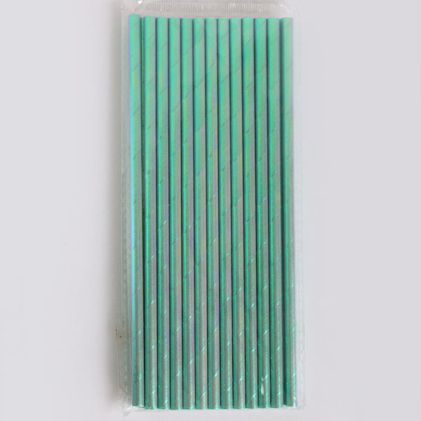 Iridescent Paper Straws