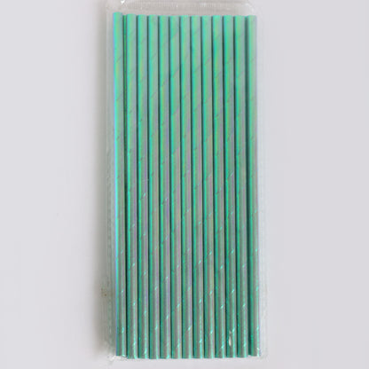 Iridescent Paper Straws