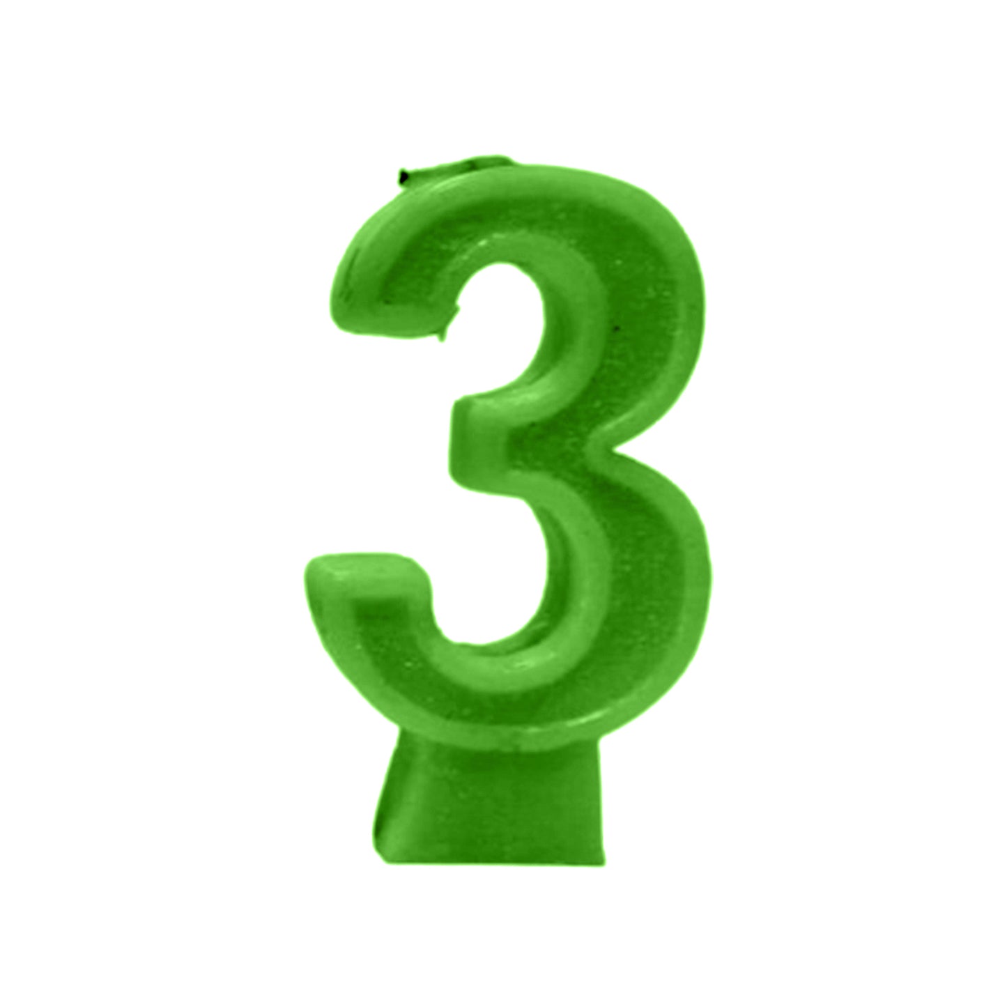 Green Number Candle