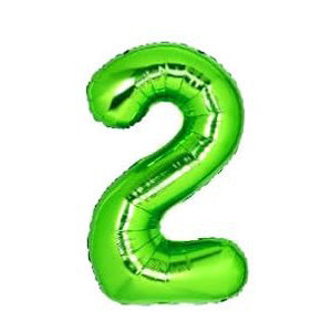 Foil Number Balloon Light Green 40"