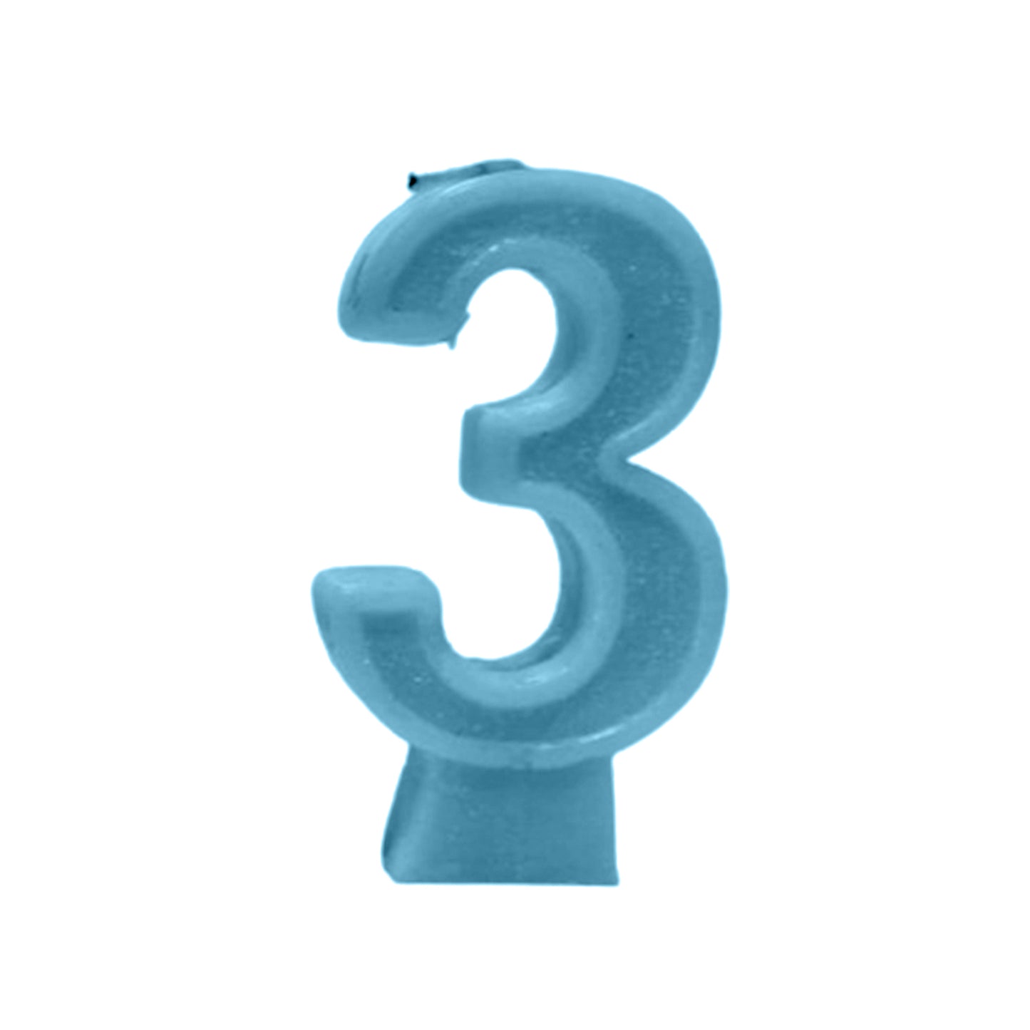 Blue Number Candle