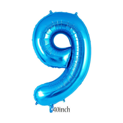 40 inch Blue Number 9 Foil Balloon