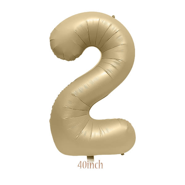 40 inch Caramel Foil Number 2 Balloon