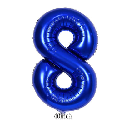 40 inch Dark Blue Number 8 Foil Balloon