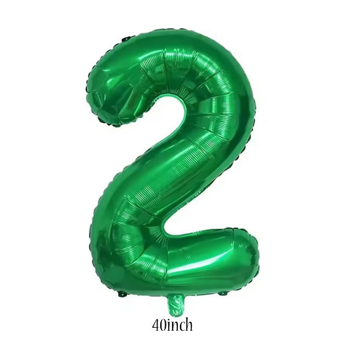 40 inch green foil number 1 balloon