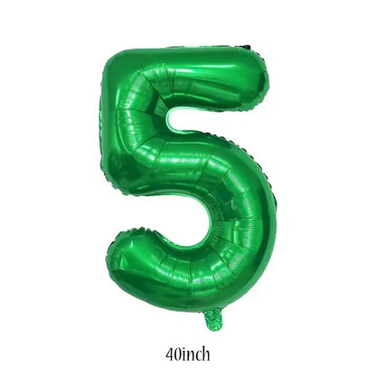 40 inch green foil number 5 balloon