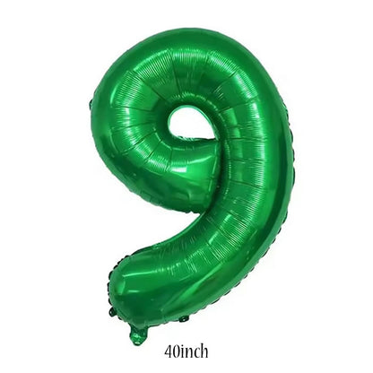 40 inch green foil number 9 balloon