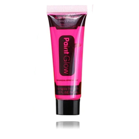 Glow in the Dark Face and Body Paint Pink 25ml