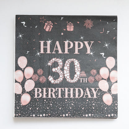 Happy 30th Birthday Paper Napkins