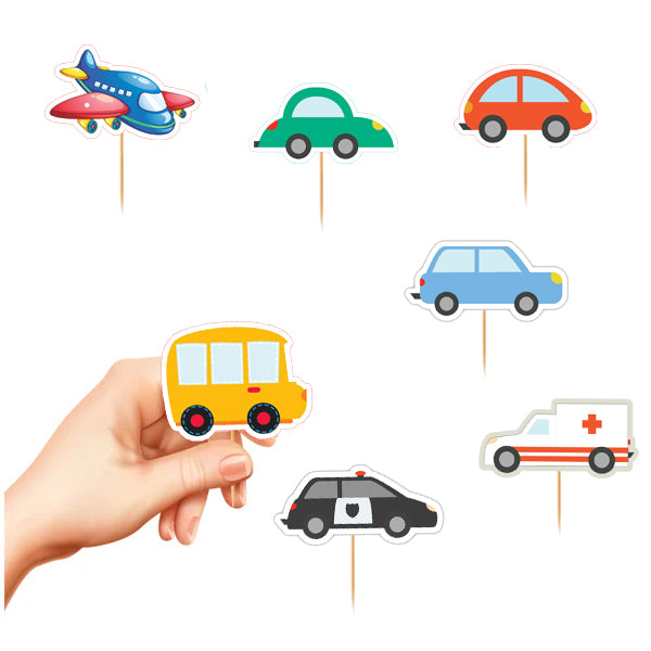 Transport Cupcake Toppers