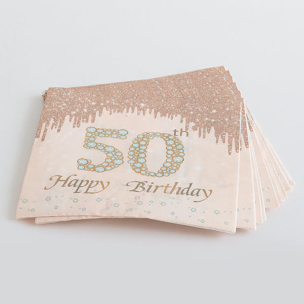 Happy 50th Birthday Paper Napkins