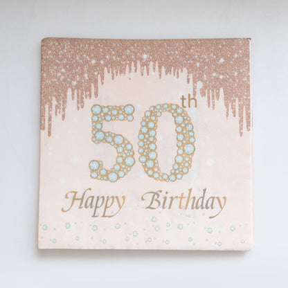 Happy 50th Birthday Paper Napkins