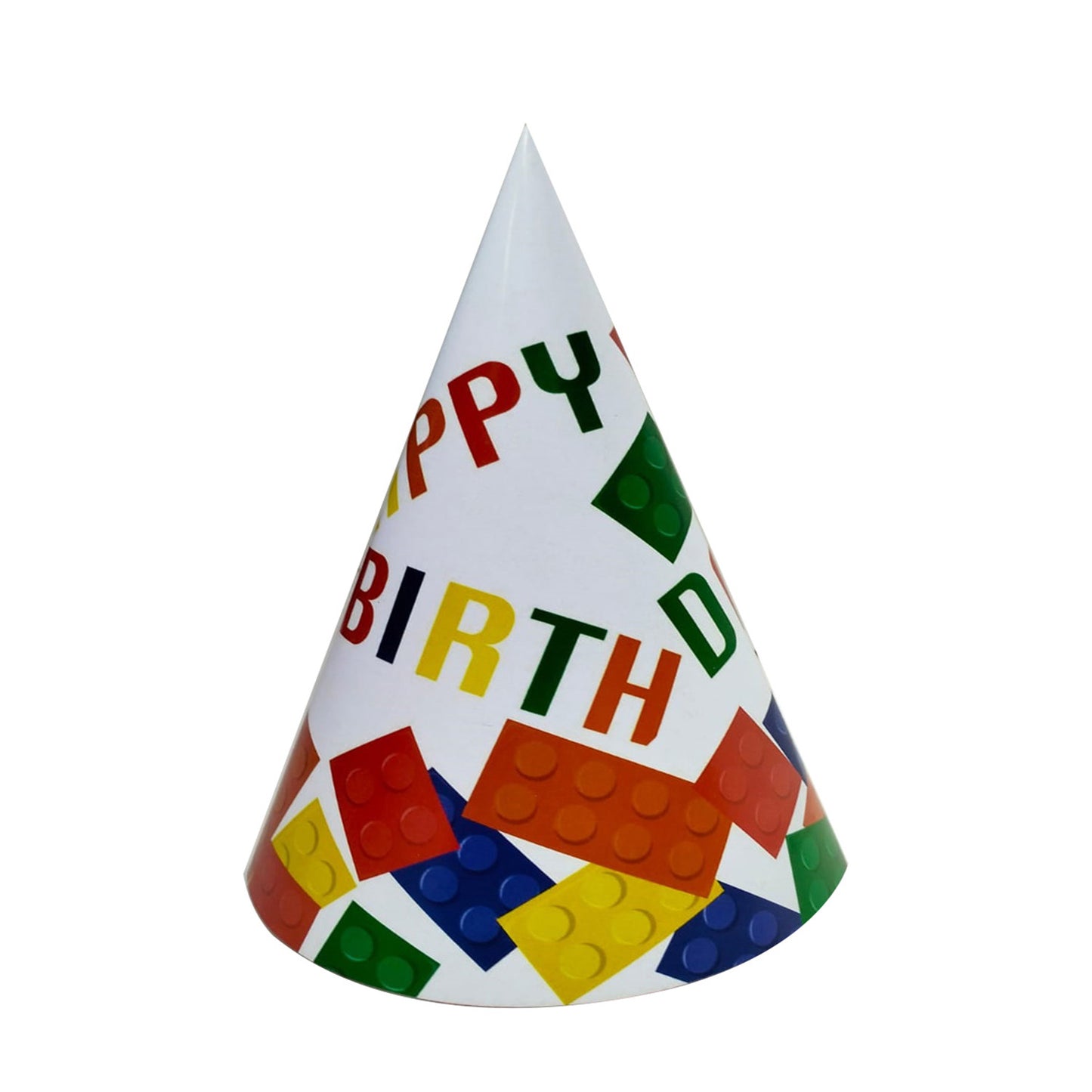 Colorful Building Blocks Themes Paper Hats