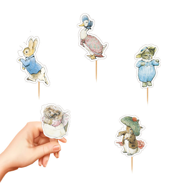 Peter Rabbit Theme Cup Cake Topper