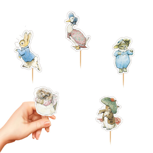 Peter Rabbit Theme Cup Cake Topper