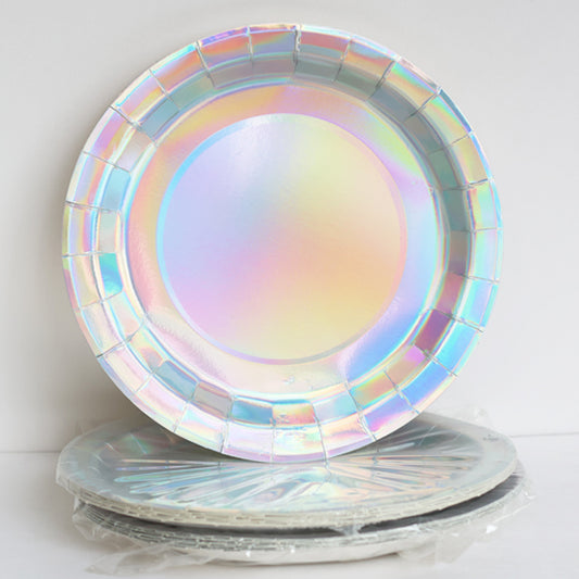 Iridescent Paper Plates