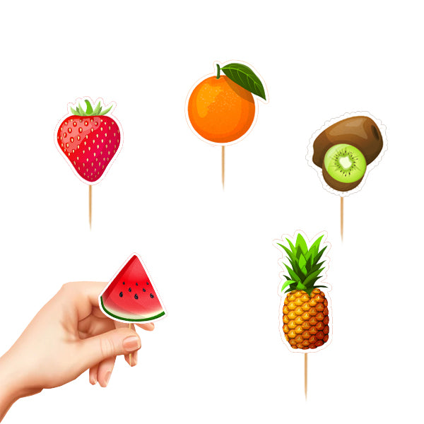 Fruit Party Theme Cup Cake Topper