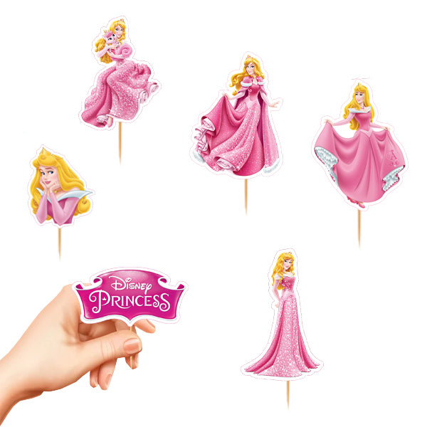 Sleeping Beauty Party Theme Cup Cake Topper