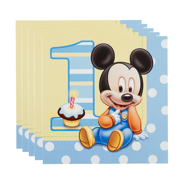 Mickey Mouse Theme Paper Napkins