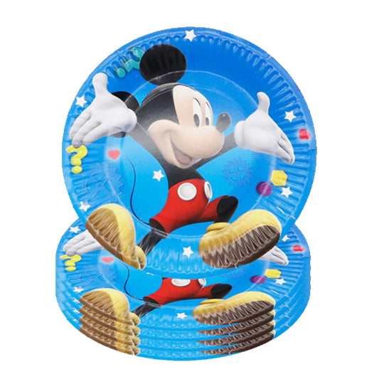 Mickey Mouse Theme Paper Plates