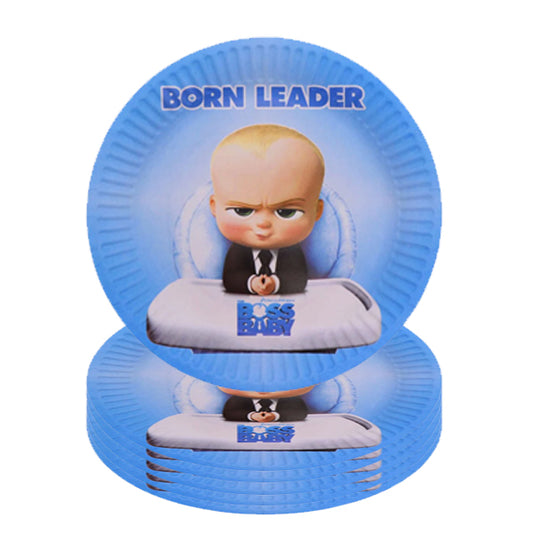 Boss Baby Party Theme Paper Plates