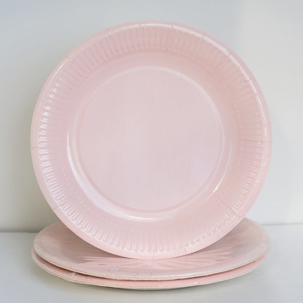 Pastel Pink Paper Plates