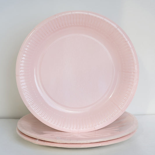 Pastel Pink Paper Plates
