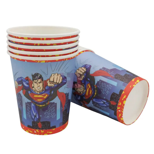 Superman Theme Paper Cups