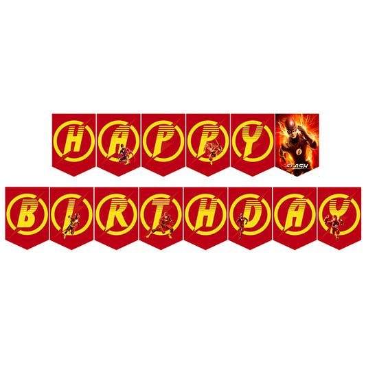 Flash Theme Happy Birthday Banner