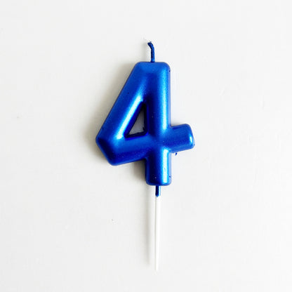 Blue Number Candles