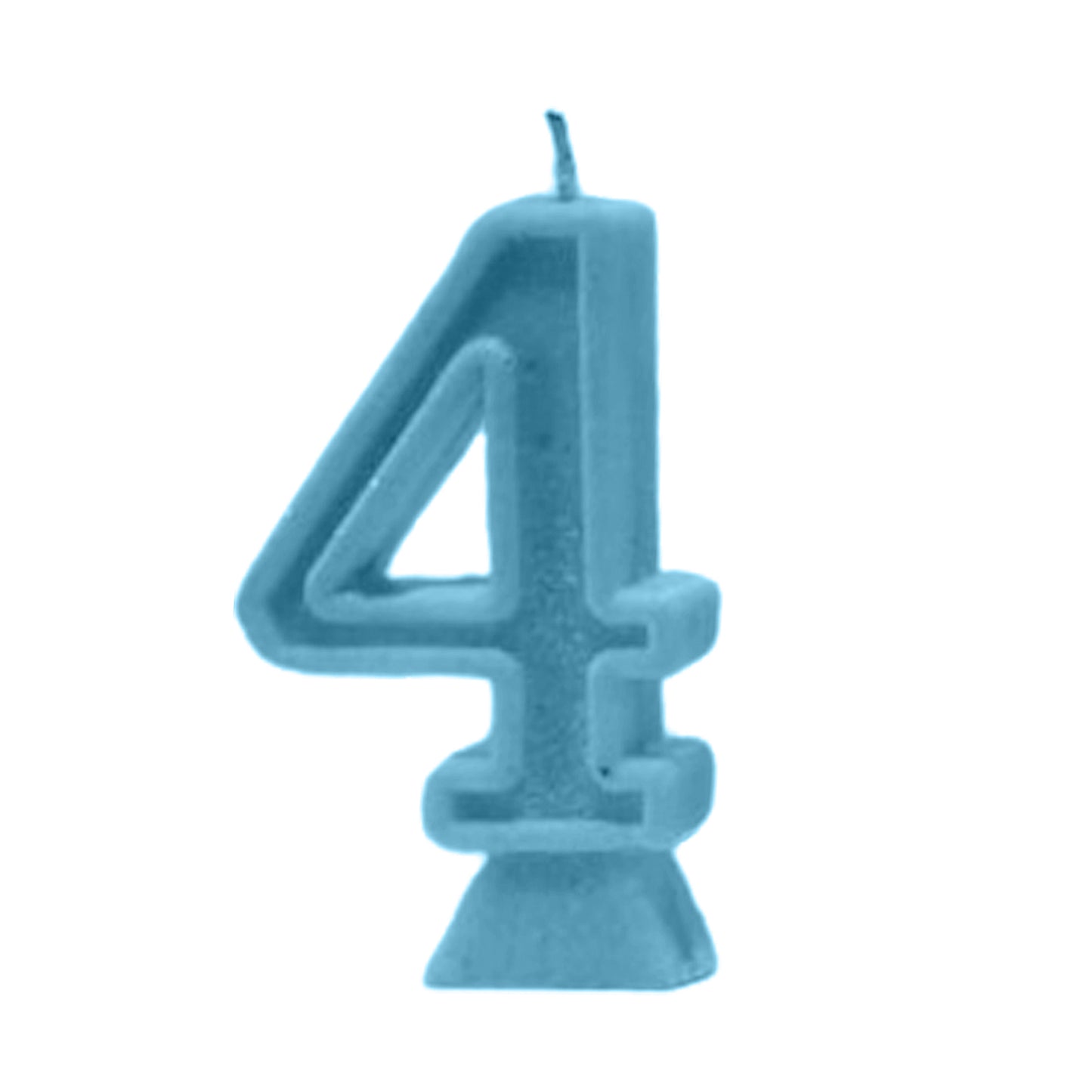 Blue Number Candle