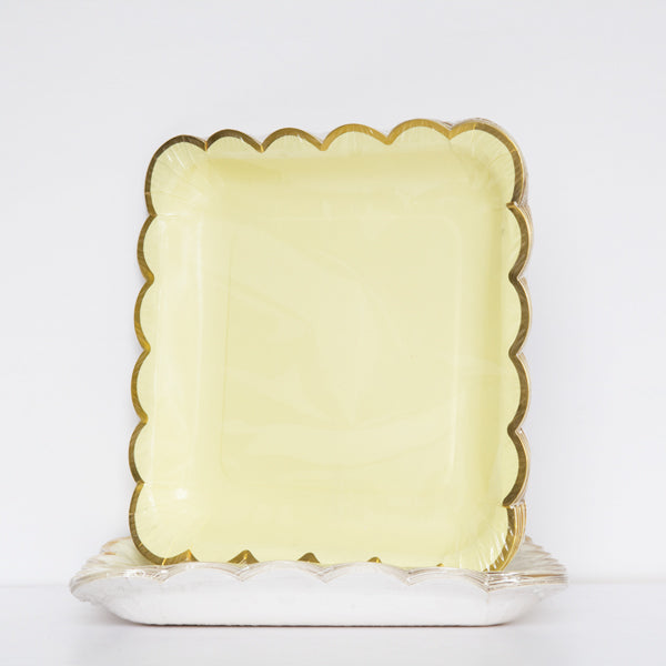 Square Shape Paper Plates