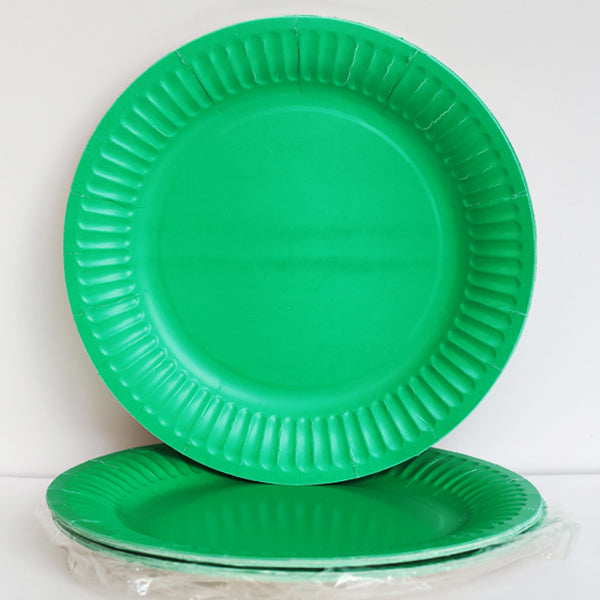 Dark Green Paper Plates