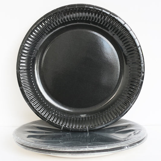 Black  Paper Plates