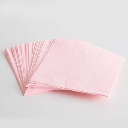 Peach Pink Paper Napkins