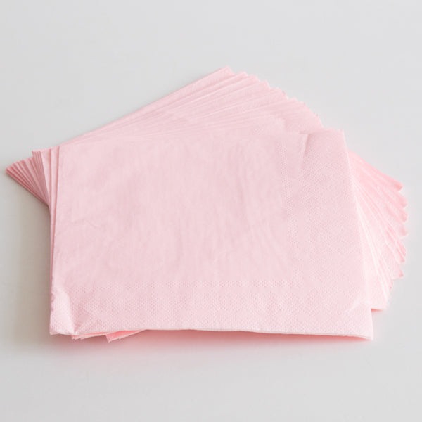 Peach Pink Paper Napkins