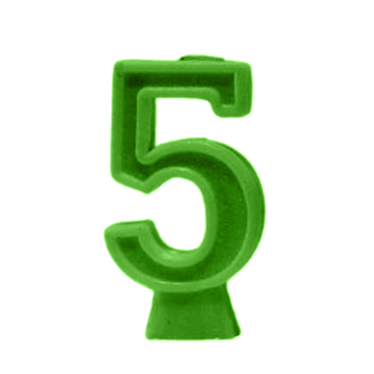 Green Number Candle