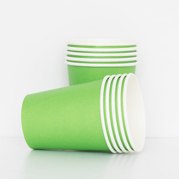 Lime Green Paper Cups