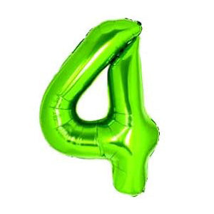 Foil Number Balloon Light Green 40"