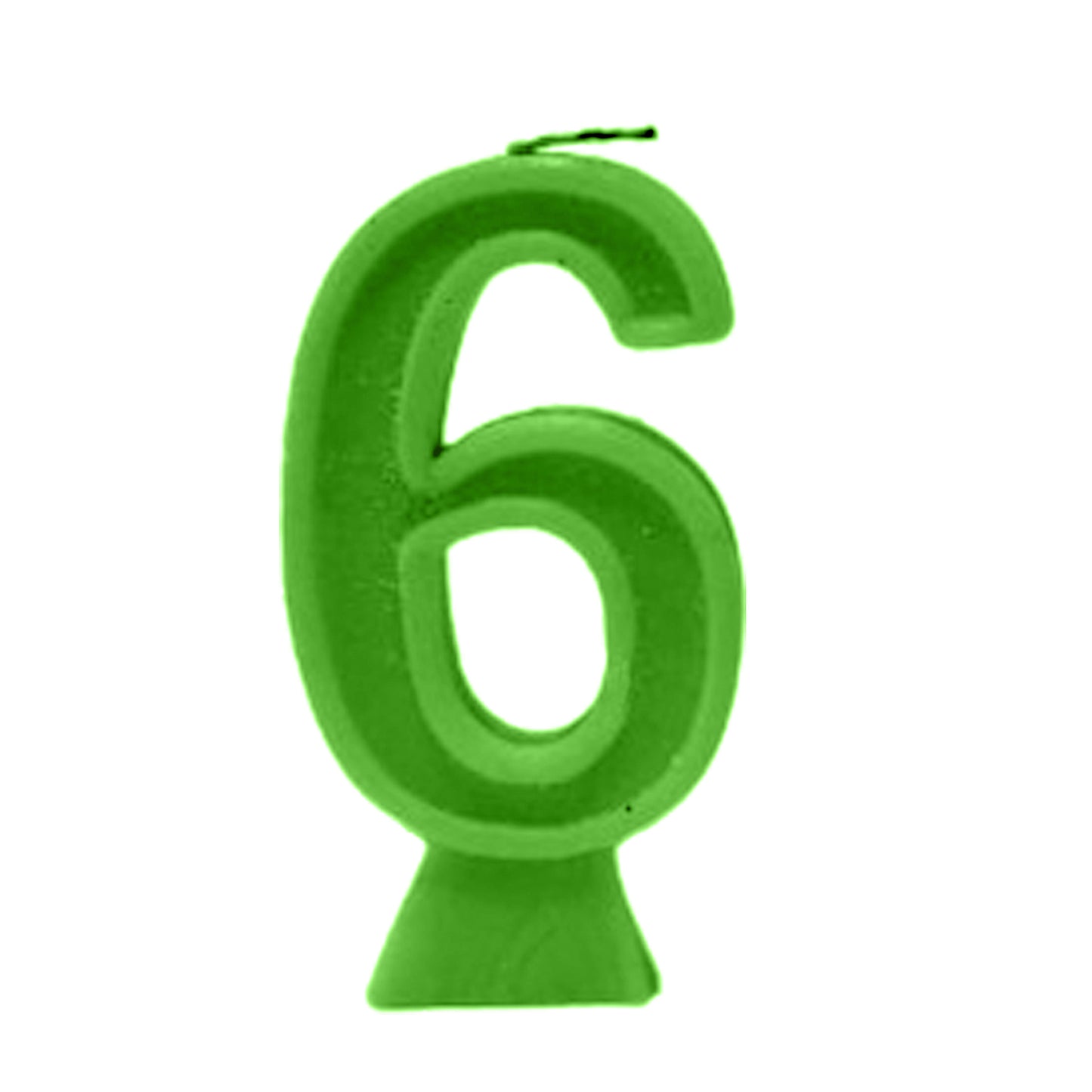 Green Number Candle