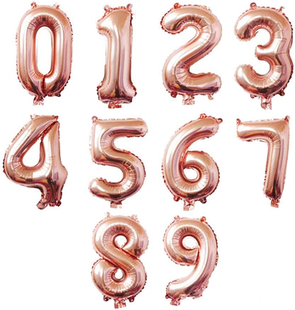 Foil Number Balloon Rose Gold 40"