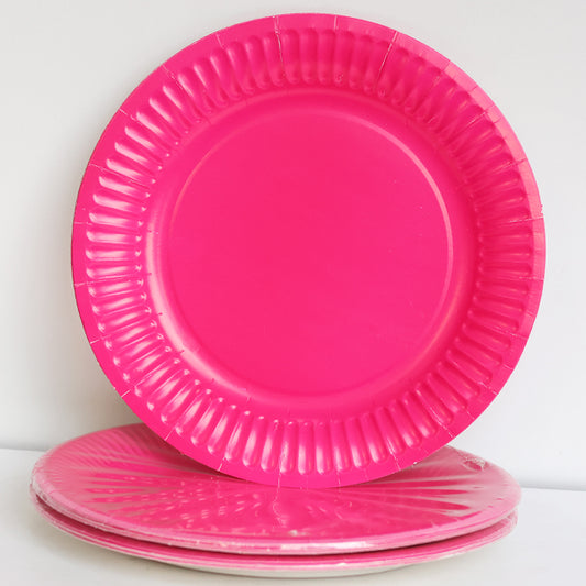 Pink Paper Plates
