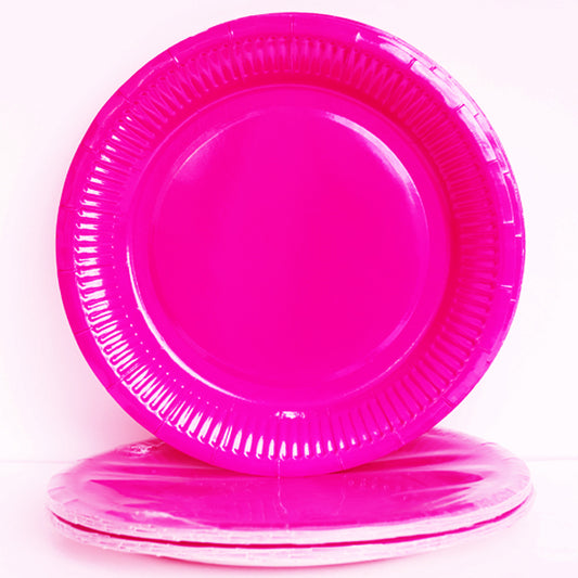 Hot Pink Paper Plates
