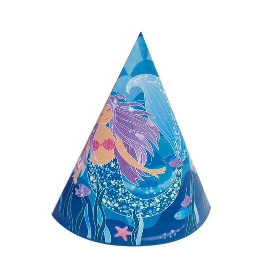 Magical Mermaid Theme Paper Hats