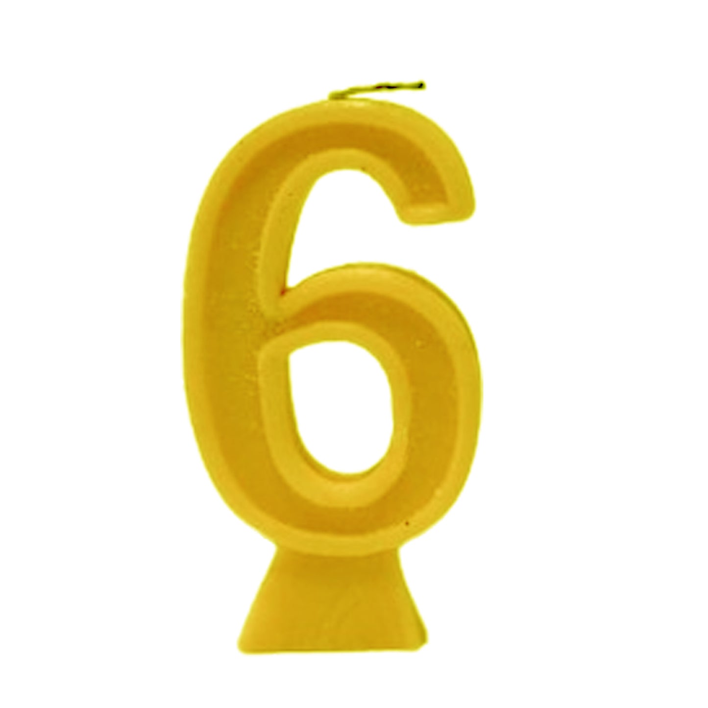 Yellow Number Candle