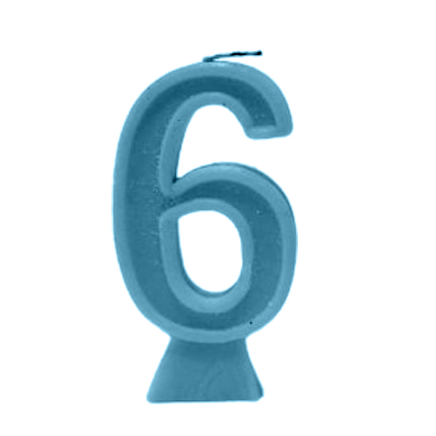 Blue Number Candle