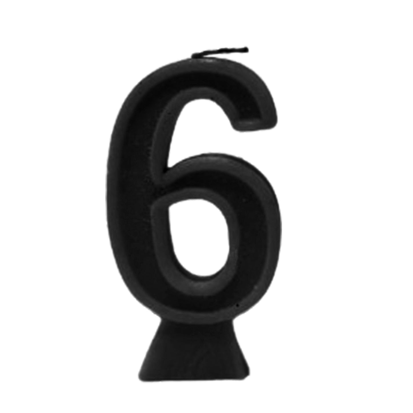 Black Number Candle