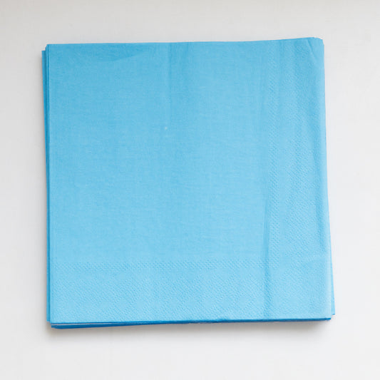 Light Blue Paper Napkins